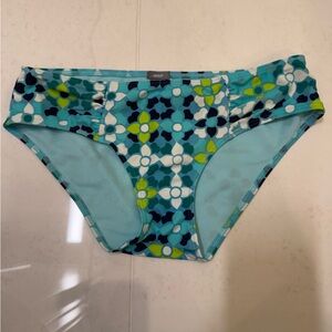 Aerie Blue Floral Bikini Bottom
